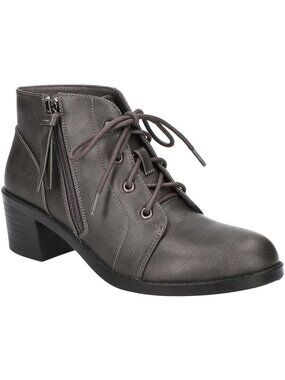 Easy Street Womens Becker Faux Leather Ankle Booties 11